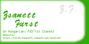 zsanett furst business card